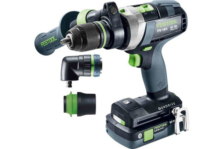 Festool Akumulatorowa wiertarko-wkrętarka udarowa QUADRIVE TPC 18/4 5,2/4,0 I-Set SCA