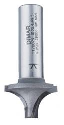 DIMAR Frez trzpieniowy D-25.4 R-9.5 d=8