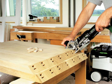 Festool Frezarka do połączeń DF 500 Q-Plus wersja limitowana na 100 lat z czapką i w niebieskim Systainerze