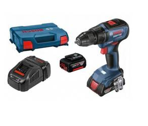 Bosch Wiertarko-wkrętarka akumulatorowa GSR 18V-50  1 x 5,0 Ah, 1x 2,0 Ah ładowarka GAL1880, L-Case