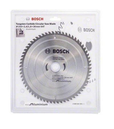 Bosch Piła tarczowa do aluminium ECO for ALU 210x2,4/1,8x30 Z=64