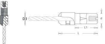 DIMAR Gzymka do wierteł maszynowych  8P