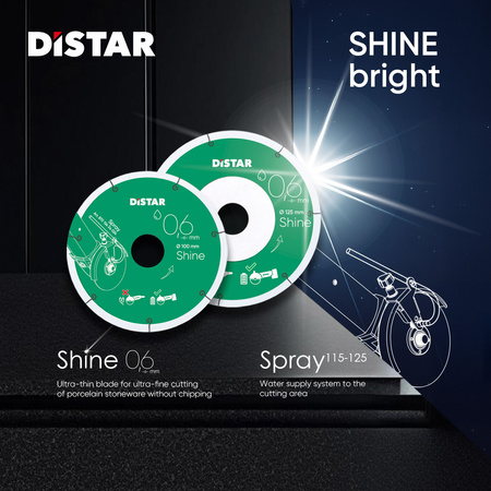 Distar Diamentowa tarcza tnąca 1A1R 101,6x0,6x22,23 Shine