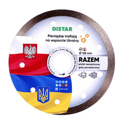 DISTAR Tarcza RAZEM 1A1R 125x1,6x8x22,23 płytki ceramiczne, gres porcelanowy