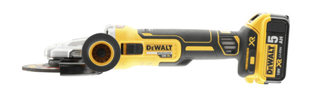 Dewalt Akumulatorowa szlifierka kątowa z płaską głowicą DCG405FN-XJ 18V 125 mm, silnik bezszczotkowy, bez akumulatorów i ładowarki, w walizce TSTAK