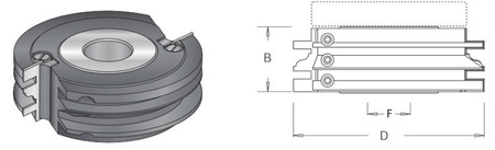 DIMAR Głowica profilowa nr 4. D-120 B-40 d-30