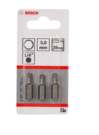 Bosch Bit Extra Hard imbus 3 25mm /opk. 3 szt./