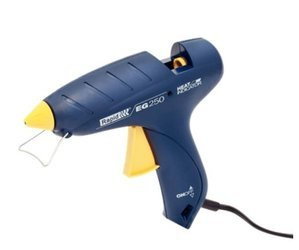 Rapid Pistolet do kleju na gorąco EG250, 3 dysze w zestawie (dysza paletowa, dysza długa i standardowa), na sztyfty klejowe 12 mm