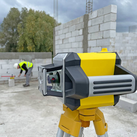 Nivel System Niwelator laserowy NL720R DIGITAL (wiązka czerwona) z czujnikiem cyfrowym, spadki manualne, w zestawie ze statywem SJJ1 oraz łatą LS24