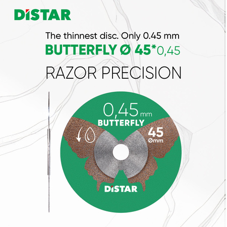 Distar Diamentowa tarcza tnąca 45x0,45x5,8H/3,2-3,0F Butterfly