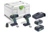 Festool Zestaw wiertarko-wkrętarka i zakrętarka TID 18 + T18+3 HPC 4,0 I-Set