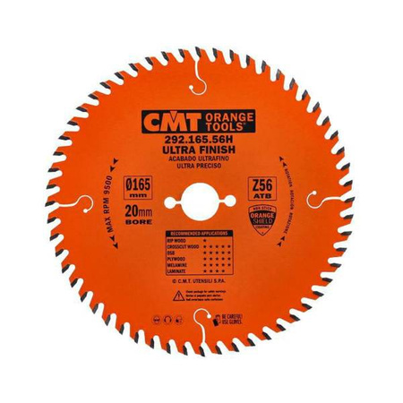 CMT Piła HM D=165 F=20 Z=56  K=2,2/1,6