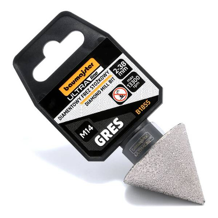 Baumajster Diamentowy frez stożkowy 35-75 mm gwint M14