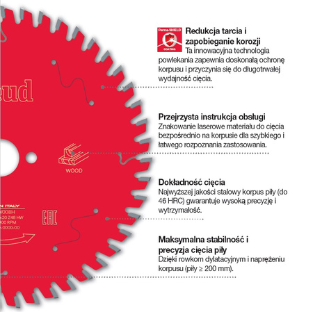 Freud Piła tarcza tnąca do aluminium 305 X 30 mm z96 do ukośnicy premium