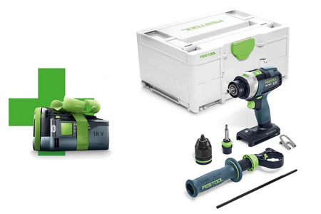 Festool Akumulatorowa wiertarko-wkrętarka udarowa  TPC 18/4 I-Basic-5,0- gratis akumulator