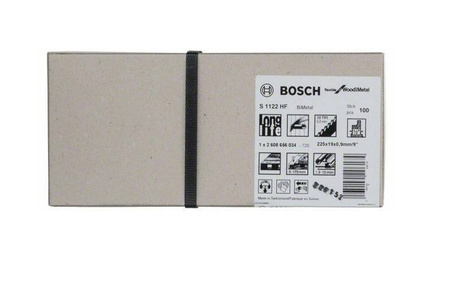 Bosch Brzeszczot do piły szablastej S 1122 HF Flexible for Wood and Metal długość 225 mm opk 100 szt