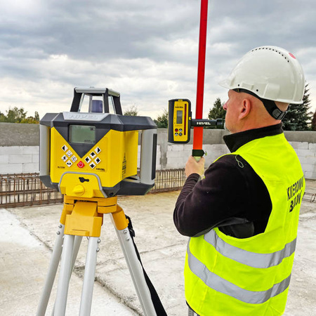 Nivel System Niwelator laserowy NL720R DIGITAL (wiązka czerwona) z czujnikiem cyfrowym, spadki manualne
