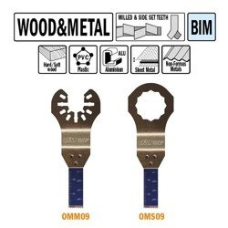 CMT Brzeszczot oscylacyjny W=10 I=28 TPI=18 1 szt uchwyt uniwersalny