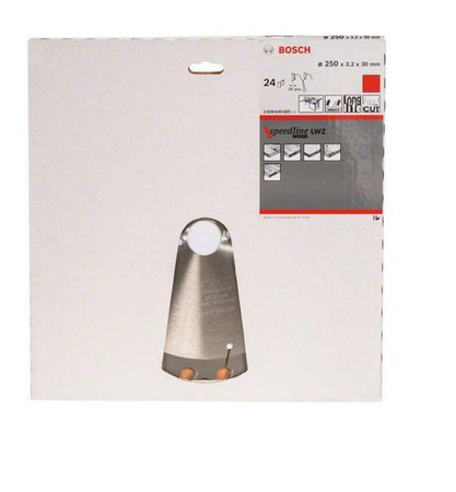Bosch Piła tarczowa Speedline Wood 250X3.2X30 Z24