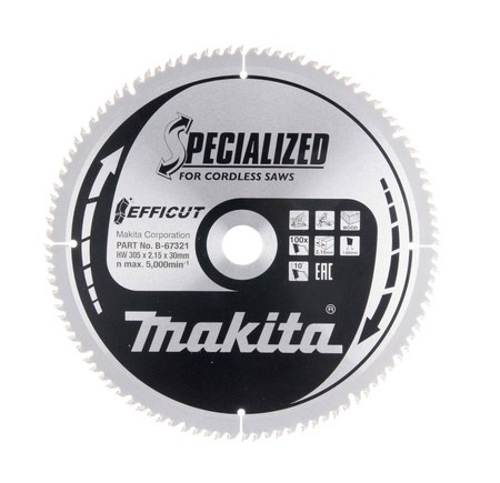 Makita Tarcza tnąca Efficut 305x30 100z