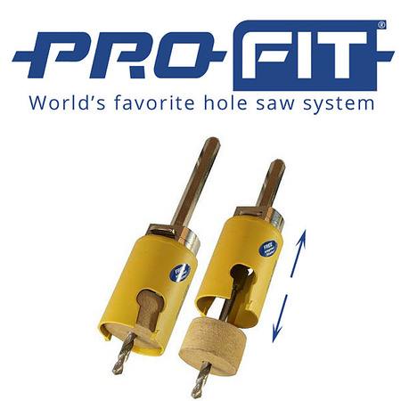 Profit Zestaw otwornic HM 12 szt. ( 2 wiertła ) fi 16,20,22,25,29,35,44,51,64,67,76,82 mm