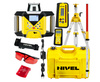Nivel System Niwelator laserowy NL720R DIGITAL (wiązka czerwona) z czujnikiem cyfrowym, spadki manualne, w zestawie ze statywem SJJ1 oraz łatą LS24