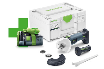 Festool Akumulatorowa szlifierka kątowa AGC 18-125 Li EB-Basic-5,0- gratis akumulator