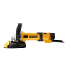 DeWalt Szlifierka kątowa zestaw do szlifowania betonu DWE4257-QS, 125 mm, 1500W, regulacja obrotów 2800-10000, włącznik suwakowy + osłona odsysająca DWE46150 do pracy z ściernicami garnkowymi + ściernica garnkowa diamentowa 125 mm , w walizce TSTAK
