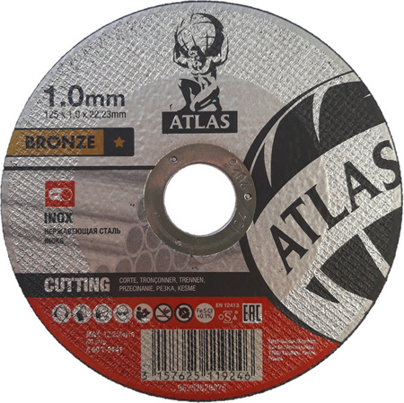 Atlas tarcza do przecinania 125x1.0x22.23 A60 T-BF41