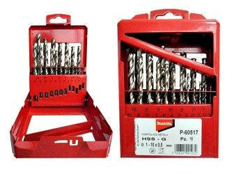 Makita Zestaw wierteł do metalu HSS-G DIN 338 19 szt.