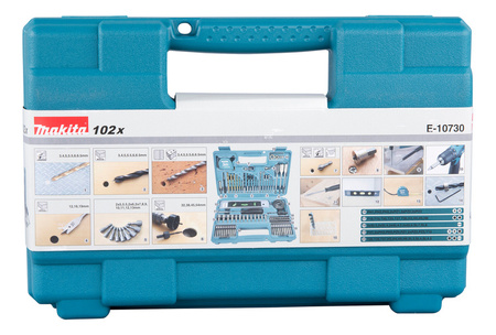 Makita Zestaw akcesoriów w walizce 102 szt. E-10730