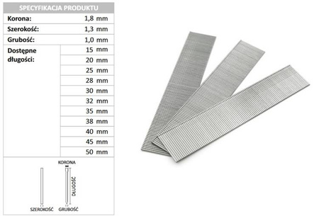 Sztyft z łebkiem ST 1.2 (SK 318) /18 /7000/