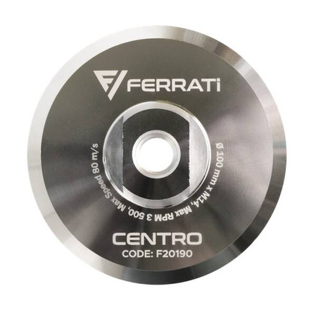 FERRATI Podstawa aluminiowa 100 mm do padów polerskich CENTRO M14