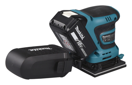 Makita Akumulatorowa szlifierka oscylacyjna 112x102 mm DBO480RTJ18V Li-Ion 2x 5.0 DC18RC Makpac
