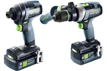 Festool Zestaw wiertarko-wkrętarka i zakrętarka TID 18 5,0/4,0-Set TPC 18/4