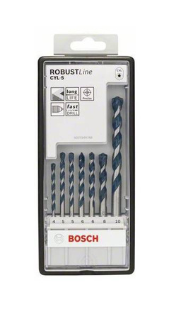 Bosch Robustline Wiertło CYL-5 zestaw 7 sztuk