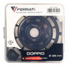 FERRATI Tarcza diamentowa garnkowa szlifująca DOPPIO DGW-F 125 mm 22,23 mm + adapter M14/22,23 mm 