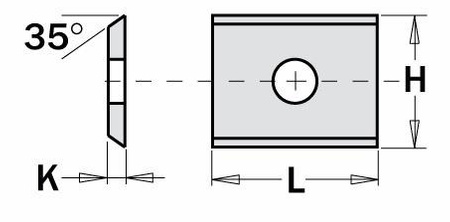 ITA Płytka HM 15.0x12.0x1.5 mm HC05 <35