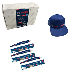 Bosch Zestaw brzeszczotów do piły szablastej EXPERT 'Multi Material' S 1156 XHM, 3 szt + Czapka z logo Bosch