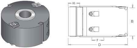 DIMAR Głowica dolnowrzecionowa D-100 B-30 d-30 2+4