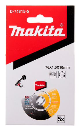 Makita Tarcza tnąca do stali 76x1.0x10 mm (OPK= 5 szt)