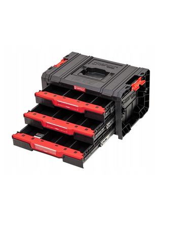 QBRICK Zestaw modułowych skrzyń narzędziowych Qbrick System QS PRO Drawer Workshop Set 1 2.0 : Platforma transp. Pro + Qbrick System Pro Drawer2 Basic (2 szufl.) x 2 - 1 szt + Qbrick System Pro Drawer3 Basic (3 szufl.)