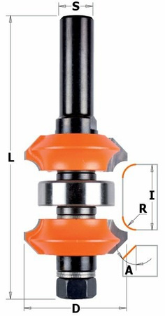 CMT Frez HM D=38,1 I=31,7 I1=11,1 L=100 A=45st R=4,76 S=12
