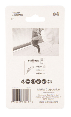 Makita Brzeszczot do cięcia wgłębnego BiM 32x50mm