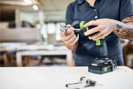 Festool Akumulatorowa wiertarko-wkrętarka udarowa QUADRIVE TPC 18/4 5,2/4,0 I-Set SCA