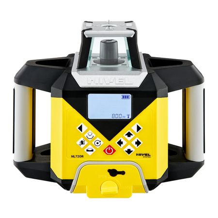 Nivel System Niwelator laserowy NL720R DIGITAL (wiązka czerwona) z czujnikiem cyfrowym, spadki manualne