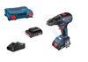 Bosch Wiertarko-wkrętarka akumulatorowa GSR 18V-50  2 x 2,0 Ah, ładowarka GAL18V-20, L-Case