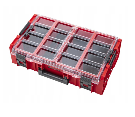QBRICK SYSTEM Skrzynia narzędziowa Organizer ONE 2XL 2.0 RED Ultra HD + adaptery QS One Connect