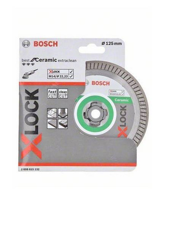 Bosch Tarcza diamentowa CERAMIC EXCLEAN 125x22,2x1,4 X-LOCK