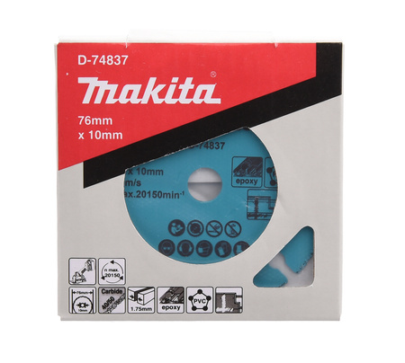 Makita Tarcza segmentowa z nasypem z węglika spiekanego 76x10 mm